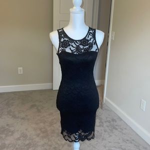 Black lace dress